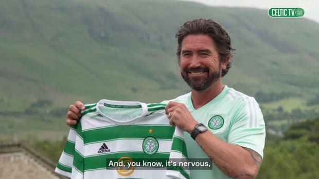 Harry Kewell's first interview as a Celtic coach